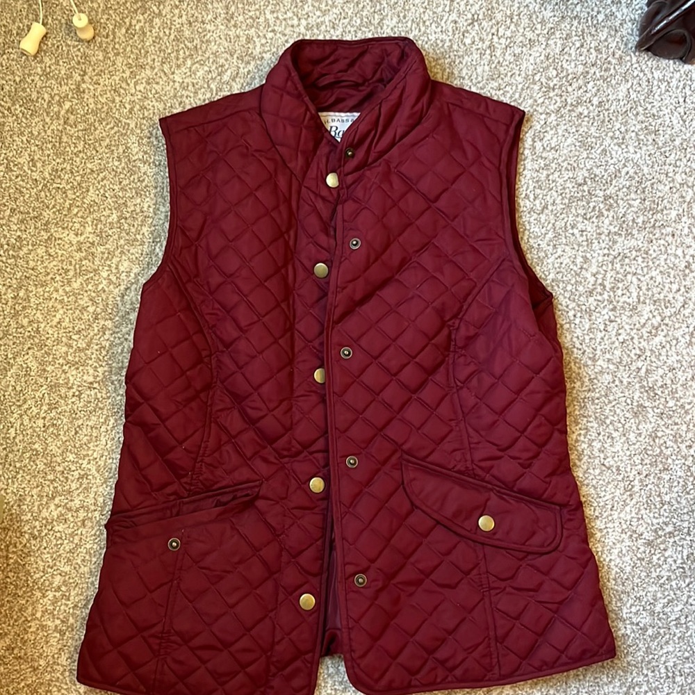 Bass cranberry vest